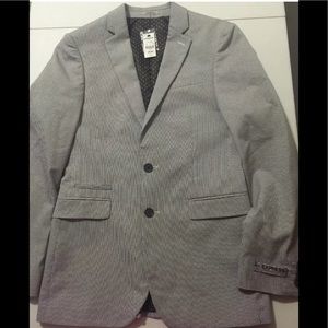 Photographer fitted men jacket blazer suit striped
